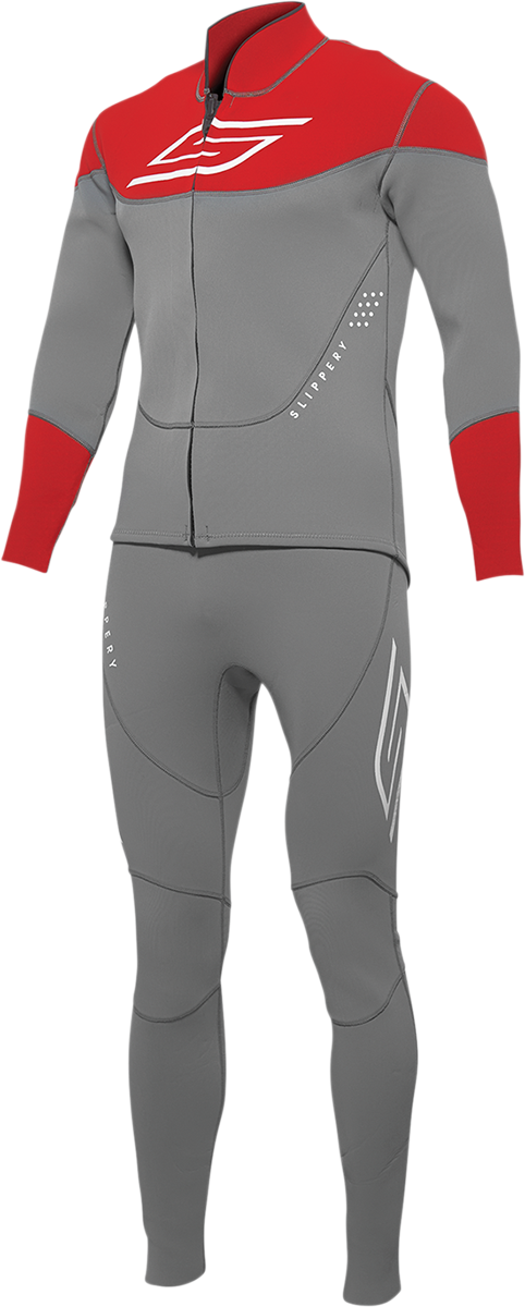 SLIPPERY Breaker Wetsuit and Jacket - Charcoal/Red - 3XL 3201-0287