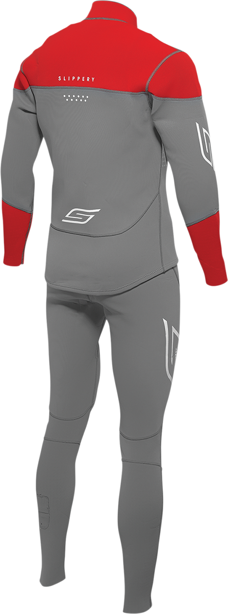SLIPPERY Breaker Wetsuit and Jacket - Charcoal/Red - XL 3201-0285