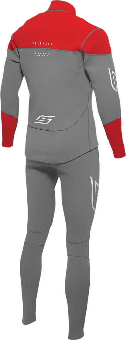 SLIPPERY Breaker Wetsuit and Jacket - Charcoal/Red - XL 3201-0285
