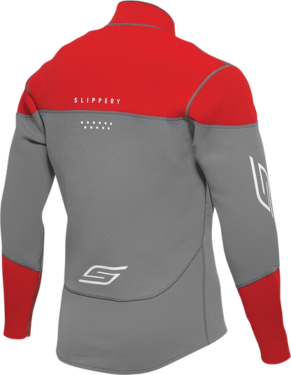 SLIPPERY Breaker Wetsuit and Jacket - Charcoal/Red - XL 3201-0285