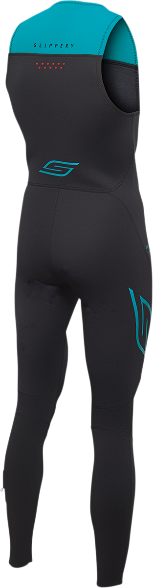SLIPPERY Breaker Wetsuit and Jacket - Black/Aqua - Medium 3201-0289