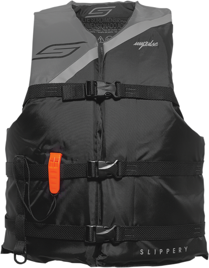 SLIPPERY Impulse Vest - Black/Charcoal - One Size 103014-70100421