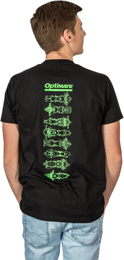 TECMATE Optimate Speed Therapy T-Shirt - Black - Large TA-243BL