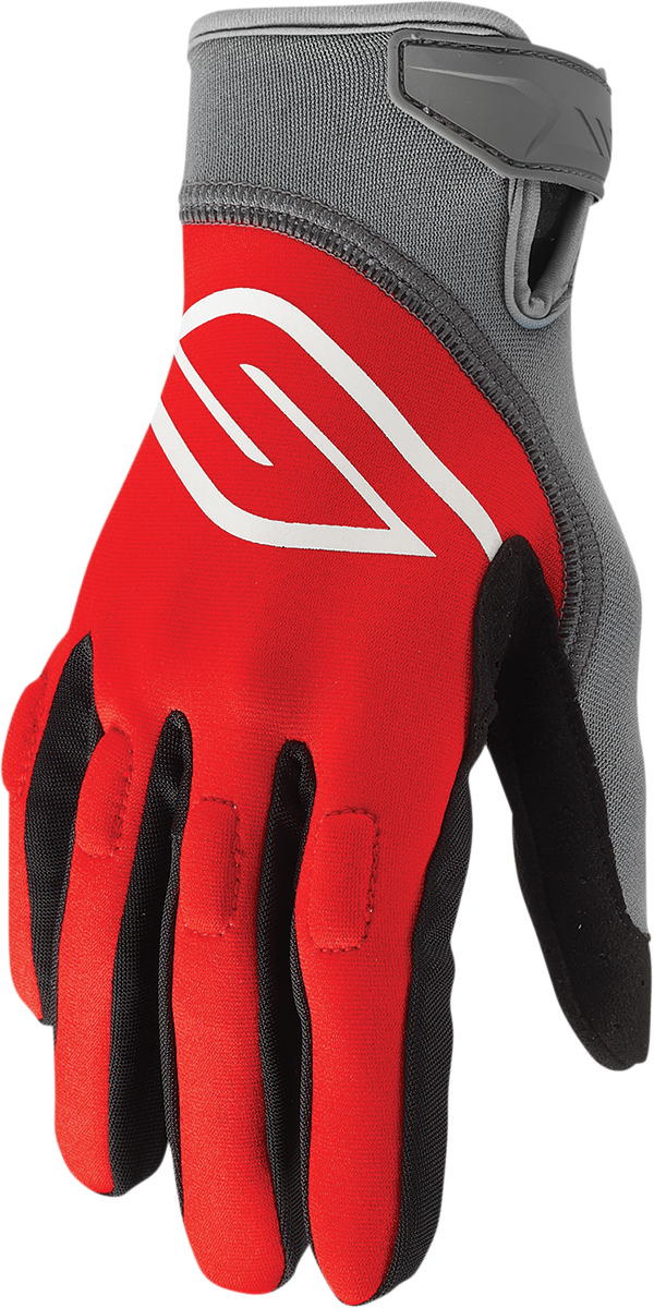 SLIPPERY Circuit Gloves - Red/Charcoal - Medium 3260-0428