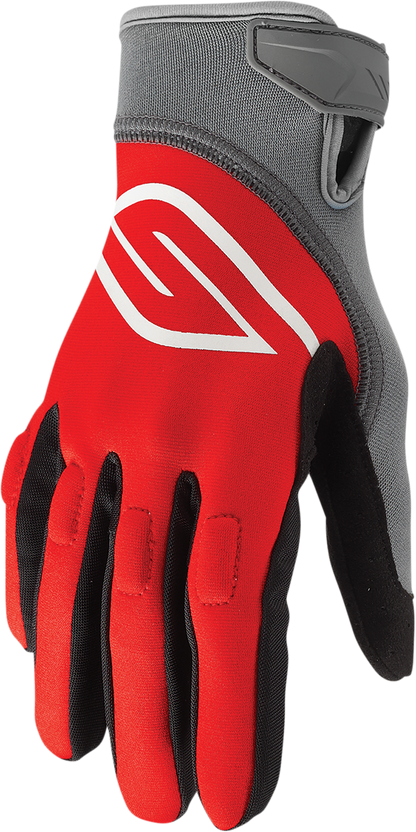 SLIPPERY Circuit Gloves - Red/Charcoal - 2XL 3260-0431