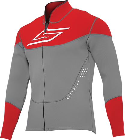 SLIPPERY Breaker Wetsuit and Jacket - Charcoal/Red - Medium 3201-0283
