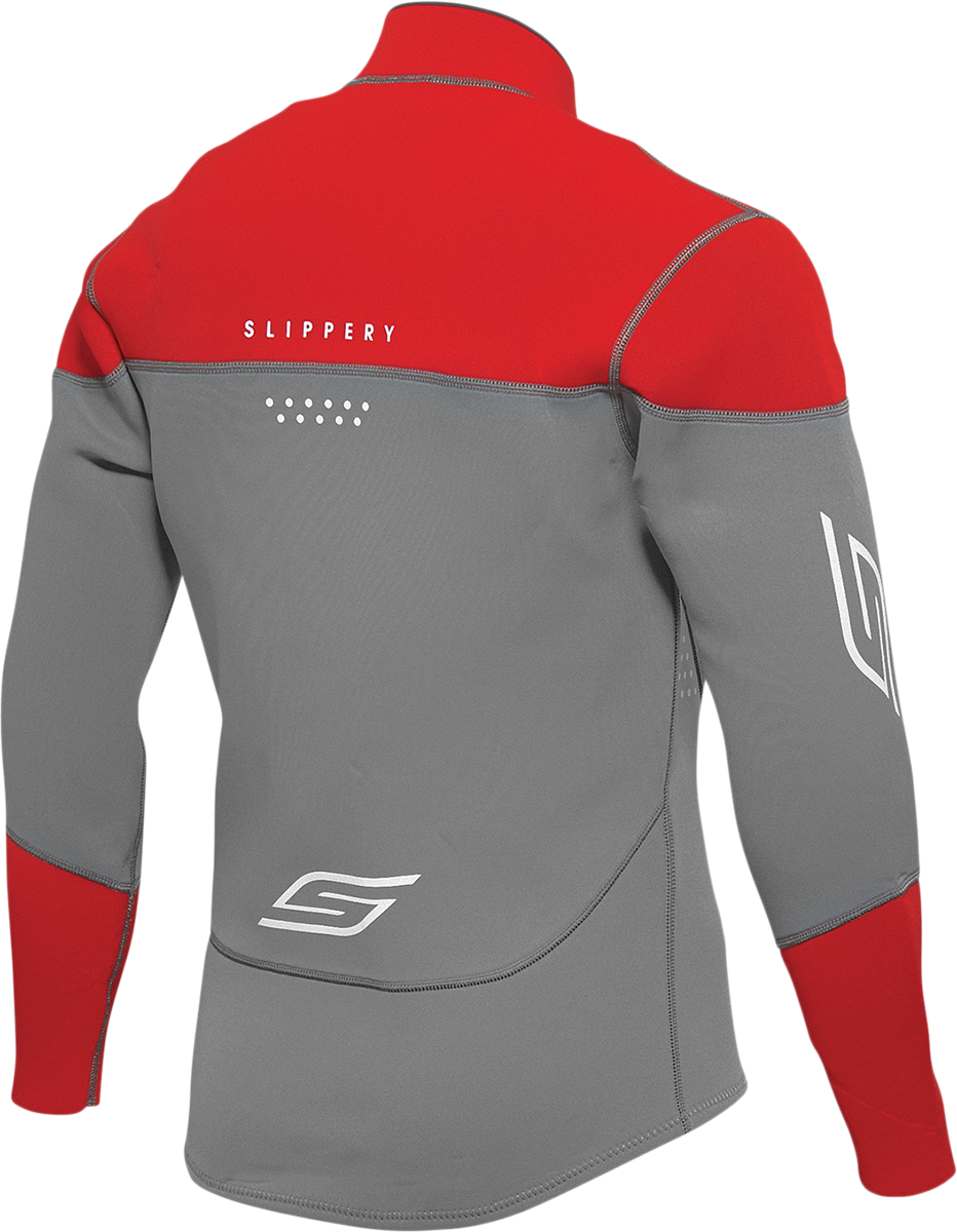 SLIPPERY Breaker Wetsuit and Jacket - Charcoal/Red - Medium 3201-0283