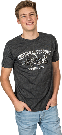 TECMATE Optimate Emotional Support Vehicles T-Shirt - Heather Charcoal - Medium TA-234CH