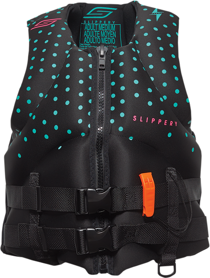 SLIPPERY Women's Surge Neo Vest - Black/Mint - Medium 142414-70083021