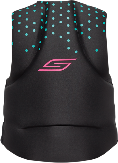 SLIPPERY Women's Surge Neo Vest - Black/Mint - Small 142414-70082021