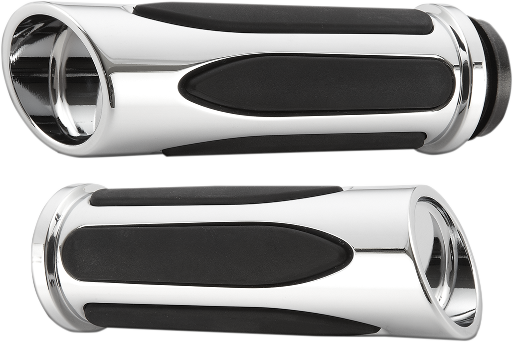 ARLEN NESS Deep Cut Comfort Series Grips - TBW - Chrome 07-052