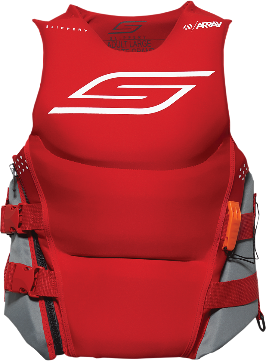 SLIPPERY Array Neo Vest - Red/Charcoal - Medium 143014-10003021
