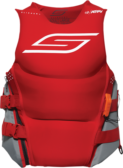 SLIPPERY Array Neo Vest - Red/Charcoal - Medium 143014-10003021