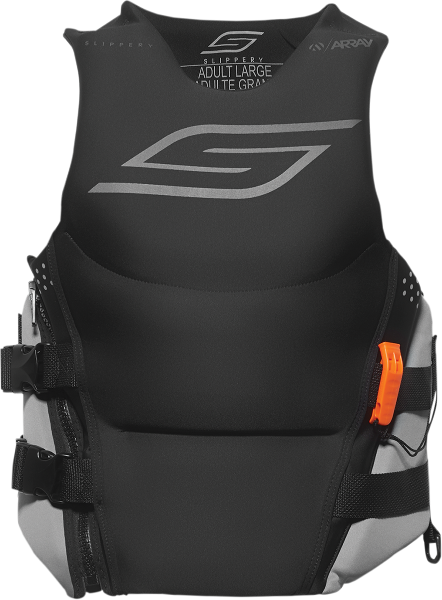 SLIPPERY Array Neo Vest - Black/Charcoal - Medium 143014-70103021