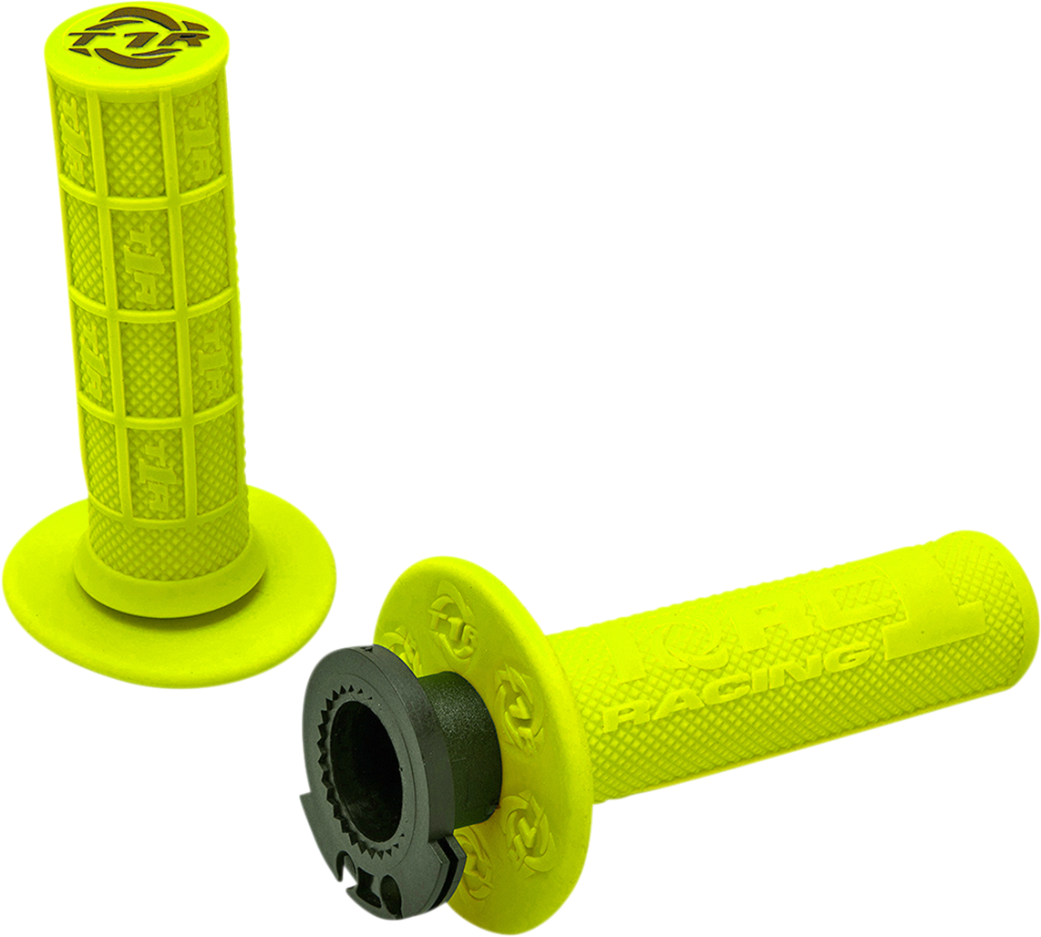 TORC1 Defy Lock-On Grips - 4-Stroke - Fluorescent Yellow 3750-0602