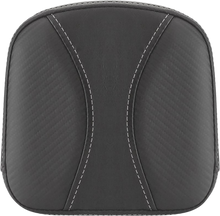SADDLEMEN Sissy Bar Pad - Contoured - Black - FL '99-'23 040742