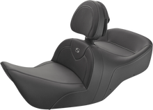 SADDLEMEN Roadsofa™ Seat - Carbon Fiber - With Backrest - Black - GL H01-07-185BR