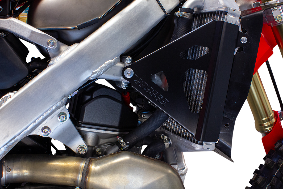WORKS CONNECTION Radiator Brace Set - Black - Honda 18-B710