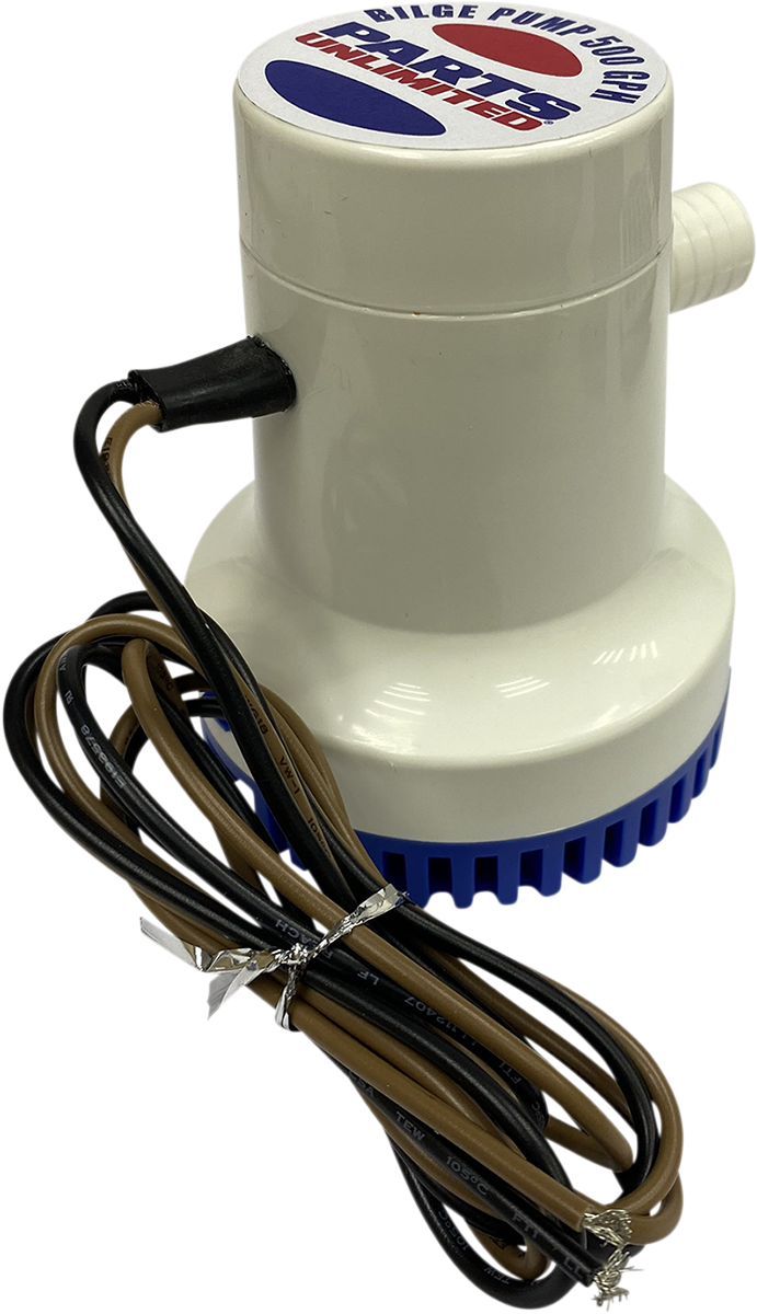 PARTS UNLIMITED Bilge Pump - 500 GPH - Non-Automatic W04-7000