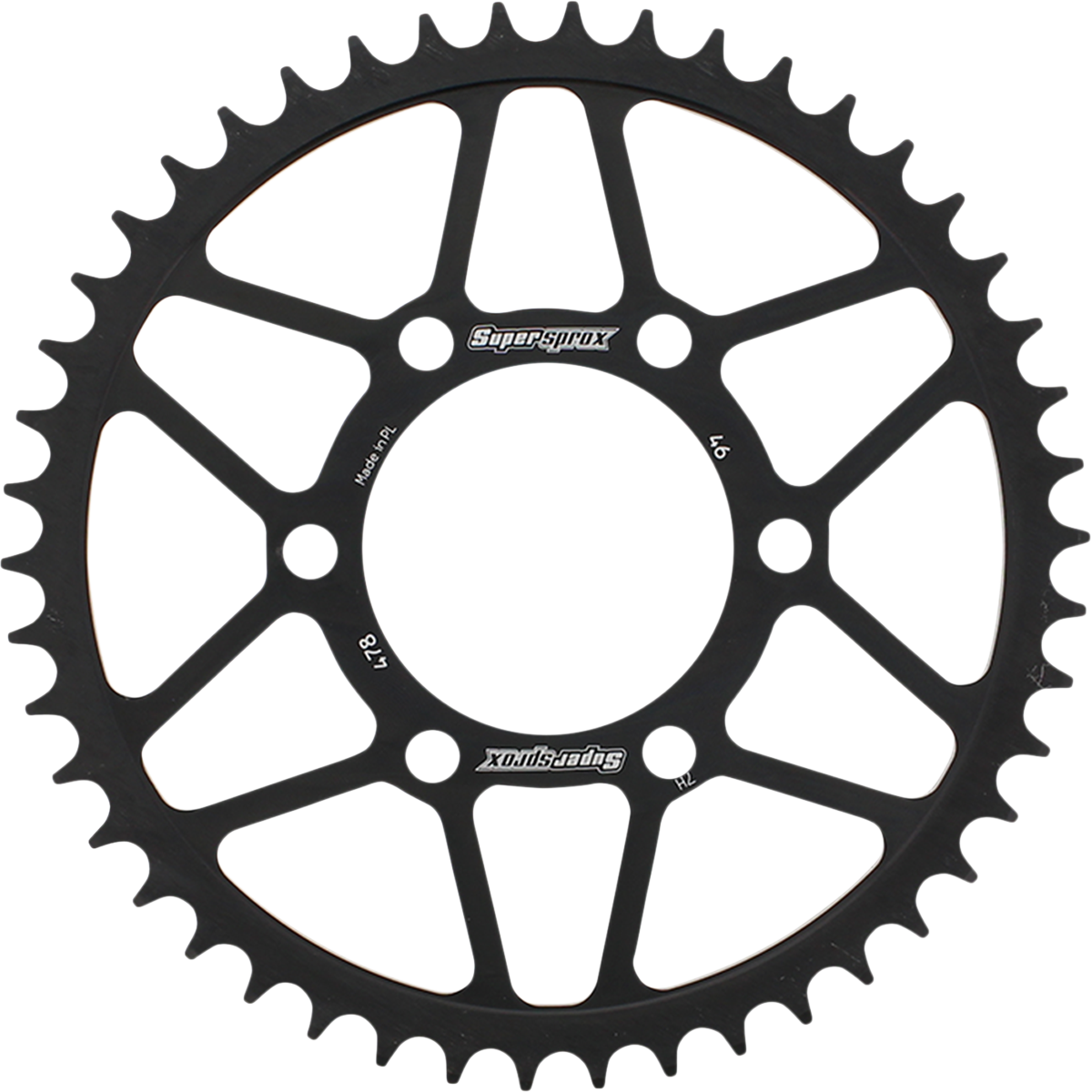 SUPERSPROX Rear Sprocket - 46 Tooth - Kawasaki/Polaris RFE-478-46-BLK