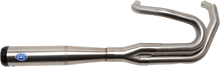 S&S CYCLE 2-into-1 Superstreet Exhaust System - 50 State - M8 Softail - Stainless Steel 550-0996B