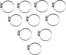 PARTS UNLIMITED Hose Clamps - Embossed - 32-50 mm - 10 Pack T03-6257-10