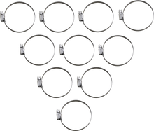 PARTS UNLIMITED Hose Clamps - Embossed - 50-70 mm - 10 Pack T03-6259-10