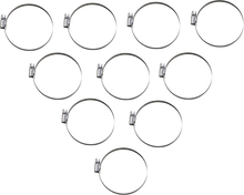 PARTS UNLIMITED Hose Clamps - Embossed - 60-80 mm - 10 Pack T03-6260-10