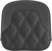 SADDLEMEN Tall Sissy Bar Pad - RoadSofa™ - Lattice Stitch - Black - FL '99-'23 040744