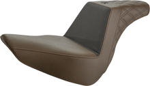 SADDLEMEN Unknown Industries Seat - Front Carbon Fiber/Black Gripper Lumbar/Rear Lattice Stitch - FL '18-'23 UN18-27-173BR