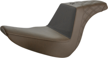 SADDLEMEN Unknown Industries Seat - Front Carbon Fiber/Black Gripper Lumbar/Rear Lattice - FL/FX '18-'23 UN18-29-173BR