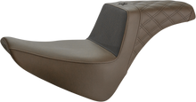 SADDLEMEN Unknown Industries Seat - Front Carbon Fiber/Black Gripper Lumbar/Rear Lattice Stitch - FL '18-'22 UN18-33-173BR