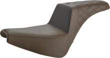 SADDLEMEN Unknown Industries Seat - Front Carbon Fiber/Black Gripper Lumbar/Rear Lattice Stitch - FX '18-'23 UN18-30-173BR