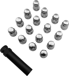 MOOSE OFFROAD Lug Nuts - Splined - M12 x 1.50 - Chrome - 16 Pack SPMO3807L4