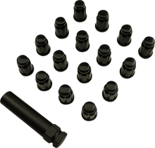 MOOSE OFFROAD Lug Nuts - Splined - M10 x 1.25 - Black - 16 Pack SPMO3808BL4