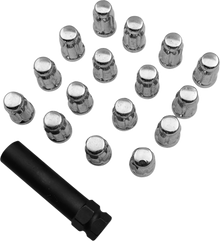 MOOSE OFFROAD Lug Nuts - Splined - M12 x 1.25 - Chrome - 16 Pack SPMO03806L4
