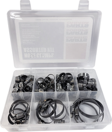 PARTS UNLIMITED Assortment Kit - Hose Clamp - 60-Pieces T03-6242K