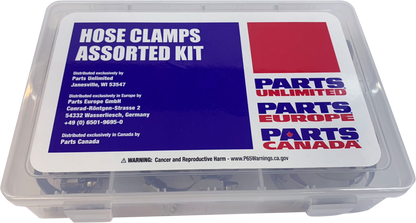 PARTS UNLIMITED Assortment Kit - Hose Clamp - 60-Pieces T03-6242K