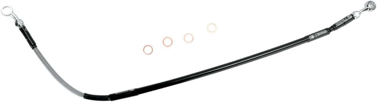MOOSE OFFROAD Brake Line - Rear - Stainless Steel - Honda H02-2-035/P