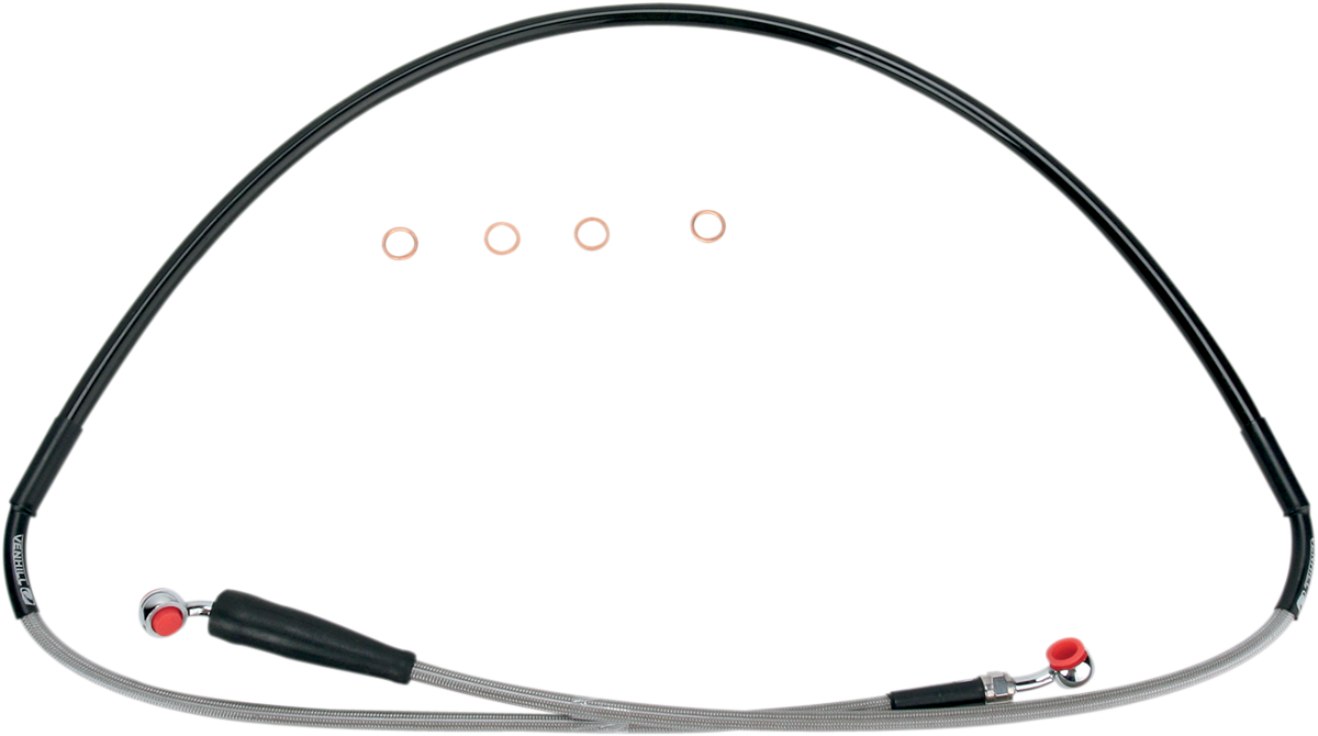 MOOSE OFFROAD Brake Line - Front - Stainless Steel - Suzuki DR-Z 400 SM S01-1-038/P