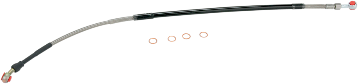 MOOSE OFFROAD Brake Line - Rear - Stainless Steel - Suzuki DR-Z 400 SM S01-2-035/P