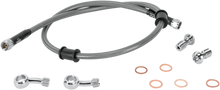 MOOSE OFFROAD Brake Line - Rear - Stainless Steel - Kawasaki KLR 650 KAW-6031R