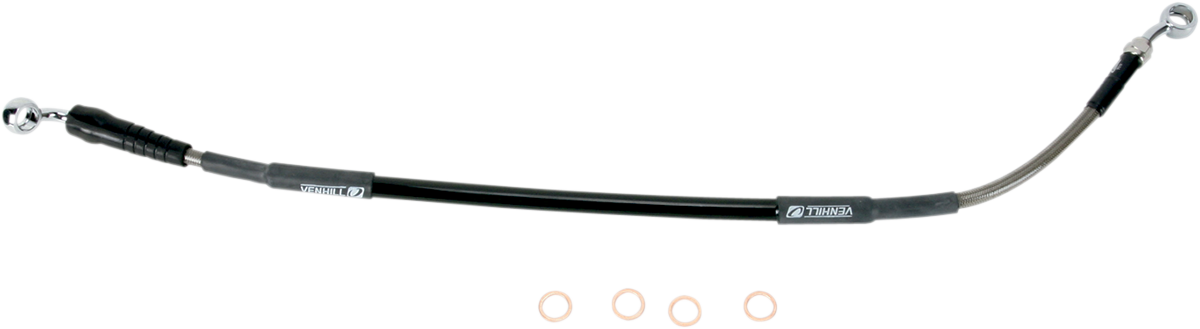 MOOSE OFFROAD Brake Line - Rear - Stainless Steel - Yamaha Y01-2-034/P