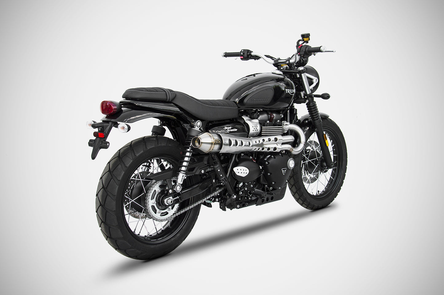 ZARD Full CONICAL HIGH MOUNT Exhaust for Triumph Street Scrambler