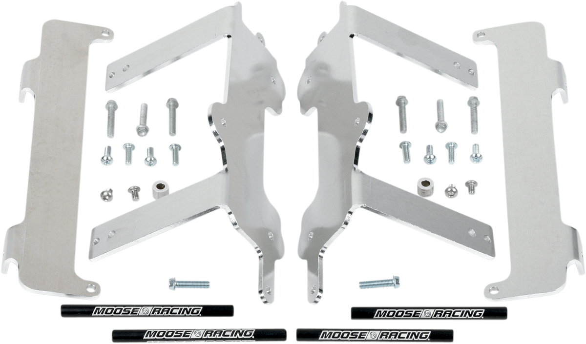 MOOSE OFFROAD Radiator Braces - Silver - Yamaha 11-150