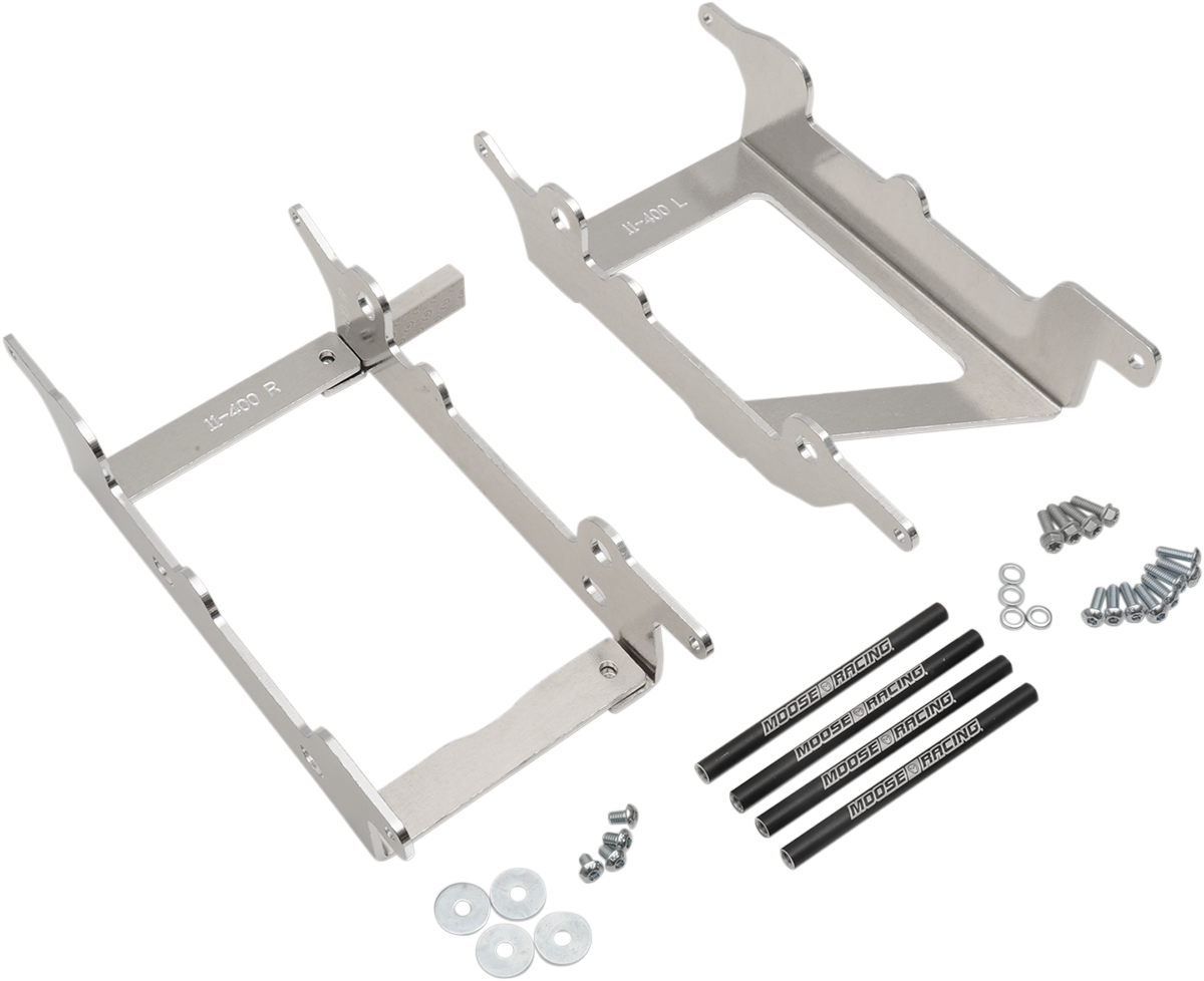 MOOSE OFFROAD Radiator Braces - Silver - Beta 11-400