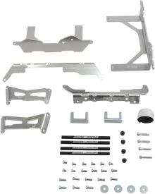 MOOSE OFFROAD Radiator Braces - Silver - Kawasaki 11-8018