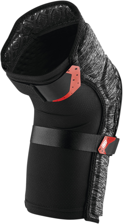 100% Surpass Knee Guards - Heather Gray/Black - Small 70009-00005