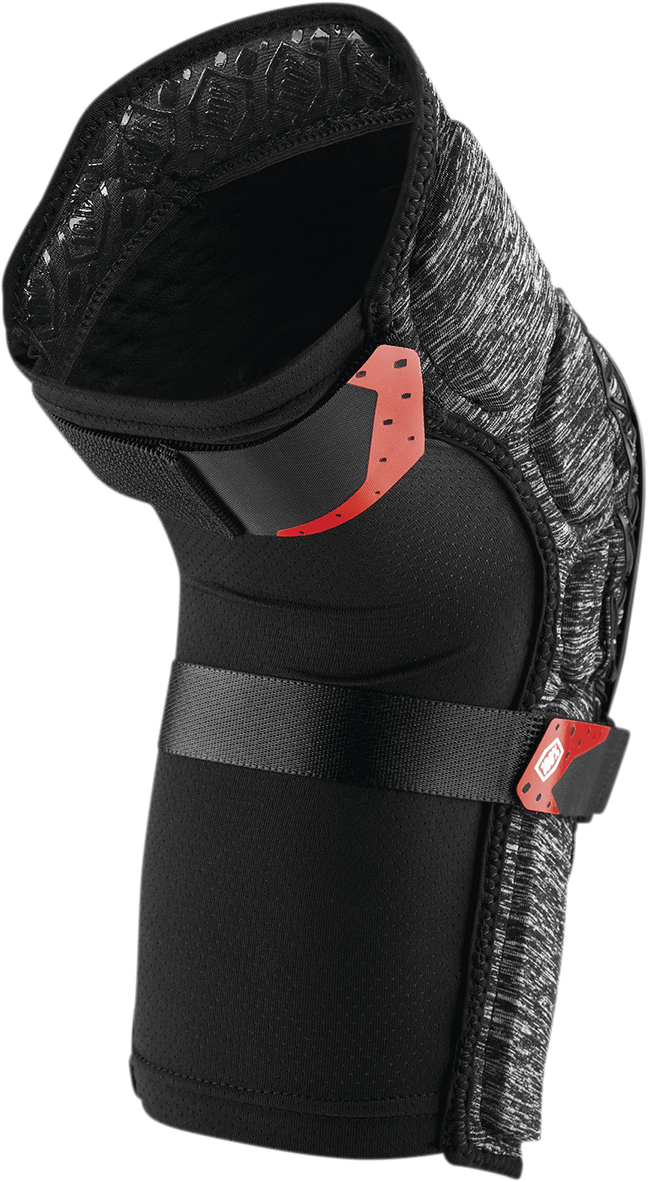 100% Surpass Knee Guards - Heather Gray/Black - Medium 70009-00006