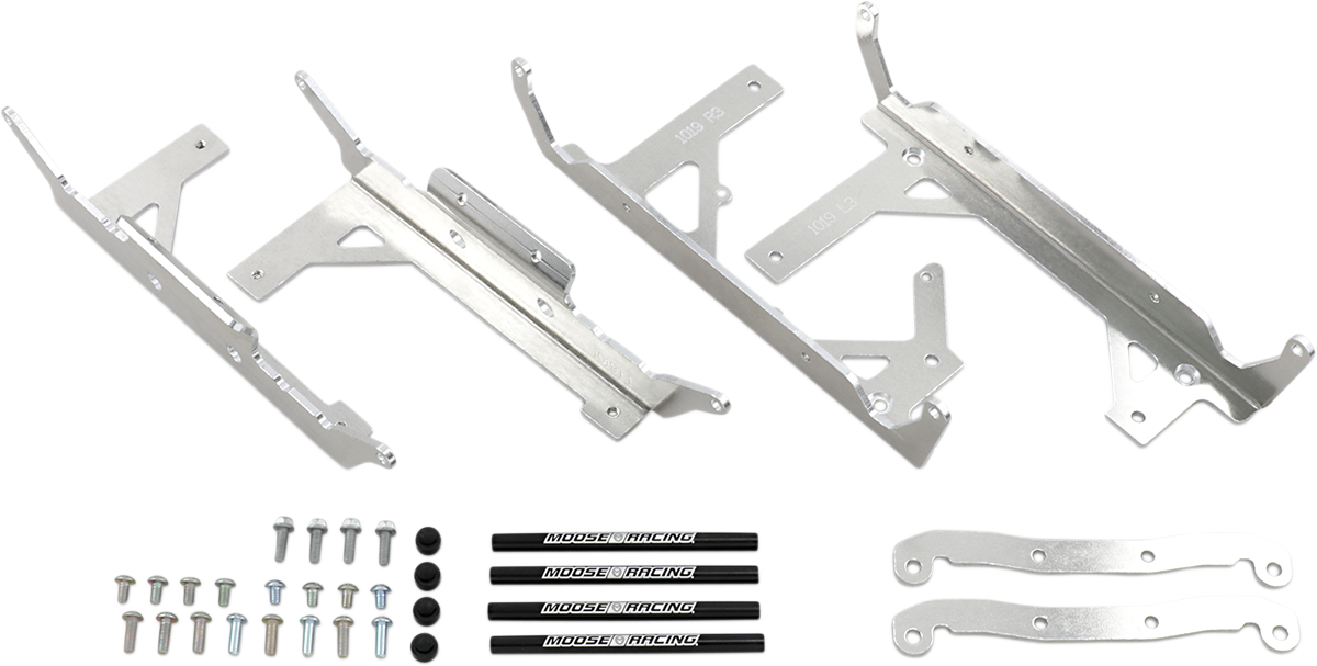 MOOSE OFFROAD Radiator Braces - Silver - Gas Gas/Husqvarna/KTM 11-1019